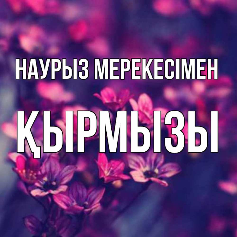 Күн сайын ашық хат с именем, ҚЫРМЫЗЫ Наурыз мерекесімен небольшие цветы 1 Онлайн тегін жүктеп алу тілектері бар керемет карта 