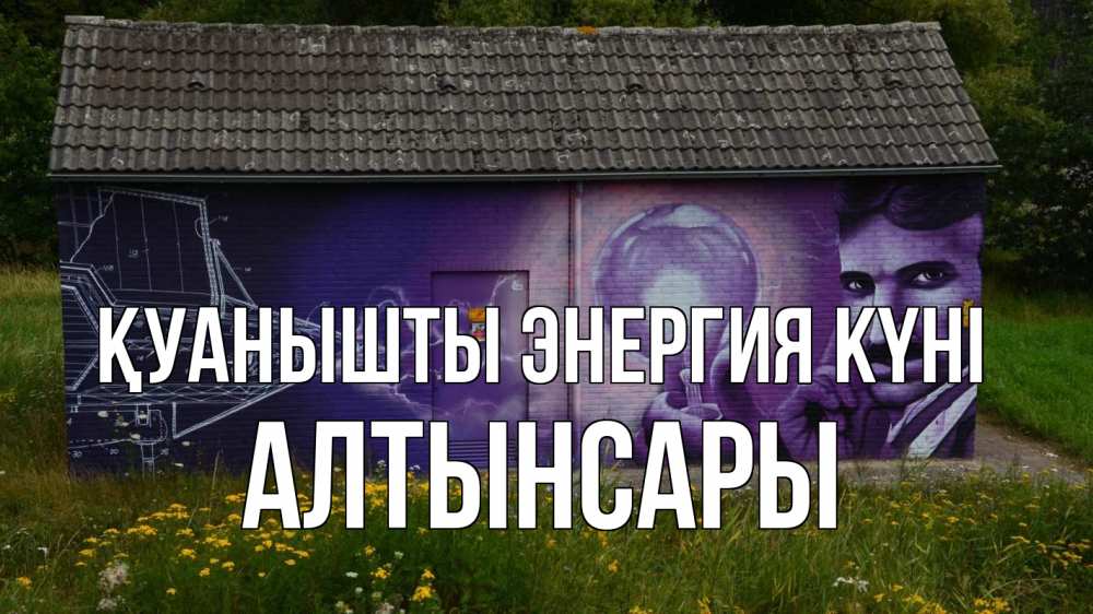 Күн сайын ашық хат с именем, Алтынсары Қуанышты энергия күні молнии, Тесла Онлайн тегін жүктеп алу тілектері бар керемет карта 