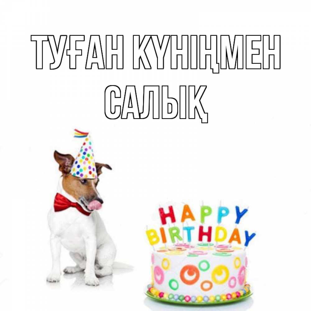 Күн сайын ашық хат с именем, САЛЫҚ Туған күніңмен праздник Онлайн тегін жүктеп алу тілектері бар керемет карта 