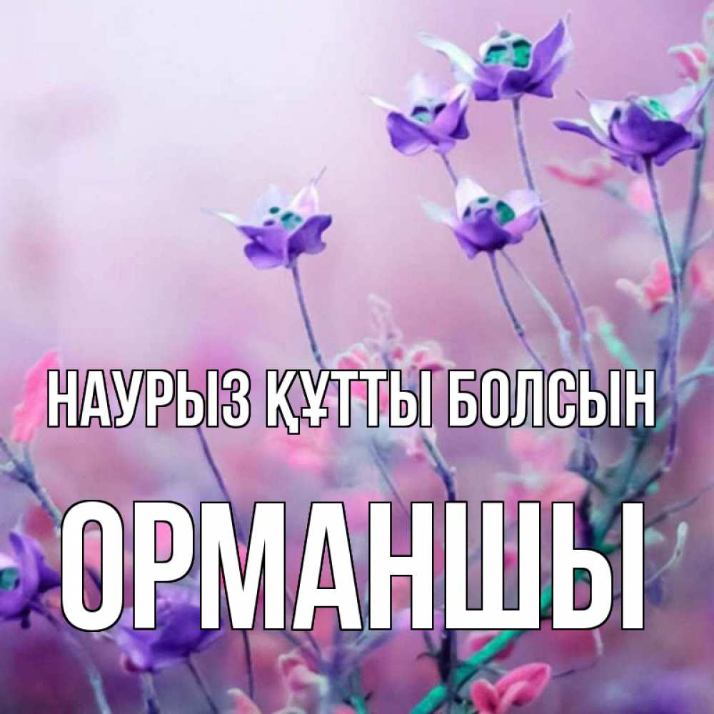 Күн сайын ашық хат с именем, ОРМАНШЫ Наурыз құтты болсын наурыз  2 Онлайн тегін жүктеп алу тілектері бар керемет карта 