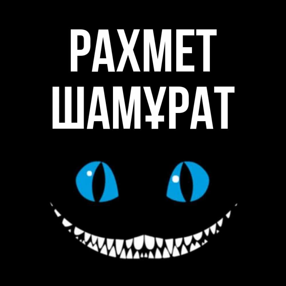 Күн сайын ашық хат с именем, ШАМҰРАТ рахмет благодарю от чеширика Онлайн тегін жүктеп алу тілектері бар керемет карта 