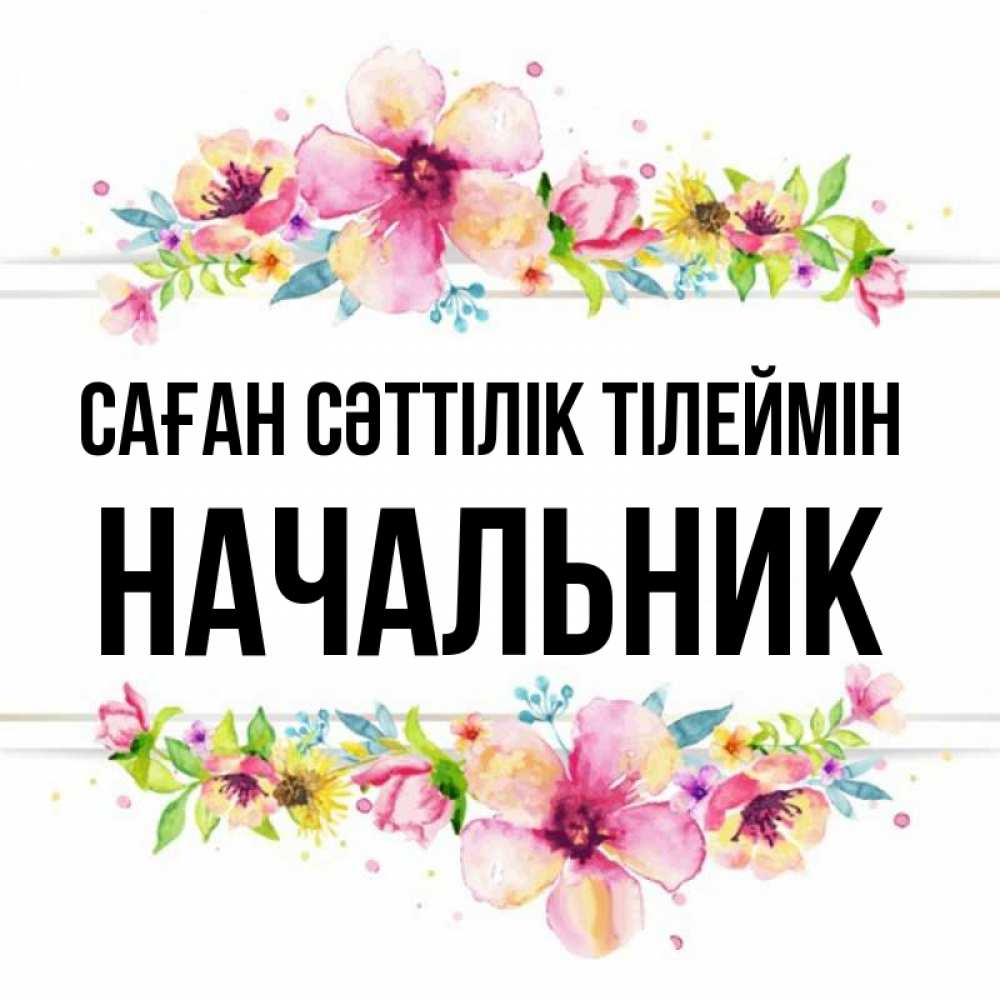 Күн сайын ашық хат с именем, Начальник Саған сәттілік тілеймін пусть повезет 1 Онлайн тегін жүктеп алу тілектері бар керемет карта 
