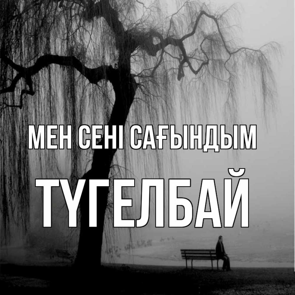 Күн сайын ашық хат с именем, ТҮГЕЛБАЙ Мен сені сағындым лавочка под деревом я жду тебя Онлайн тегін жүктеп алу тілектері бар керемет карта 