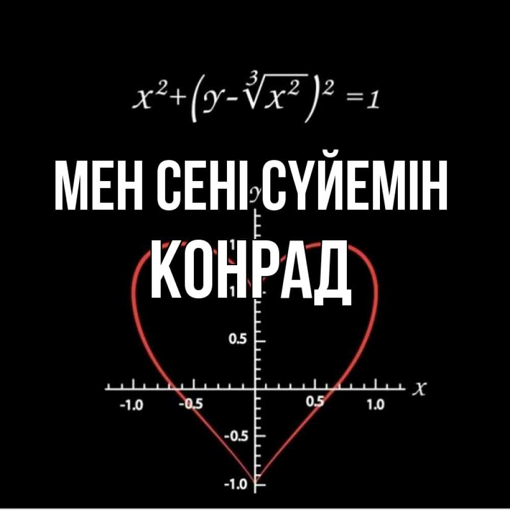 Күн сайын ашық хат с именем, Конрад Мен сені сүйемін сердечная формула Онлайн тегін жүктеп алу тілектері бар керемет карта 