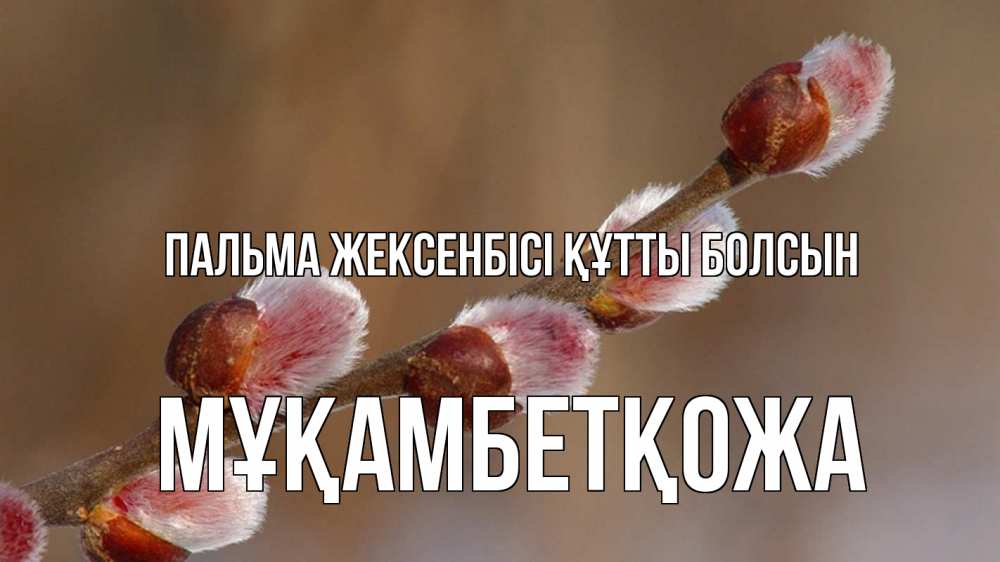 Күн сайын ашық хат с именем, Мұқамбетқожа Пальма жексенбісі құтты болсын верба Онлайн тегін жүктеп алу тілектері бар керемет карта 