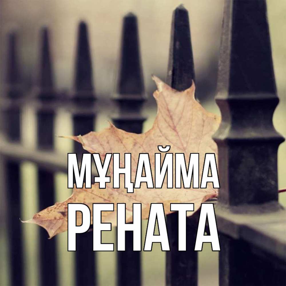 Күн сайын ашық хат с именем, Рената Мұңайма лист клена Онлайн тегін жүктеп алу тілектері бар керемет карта 