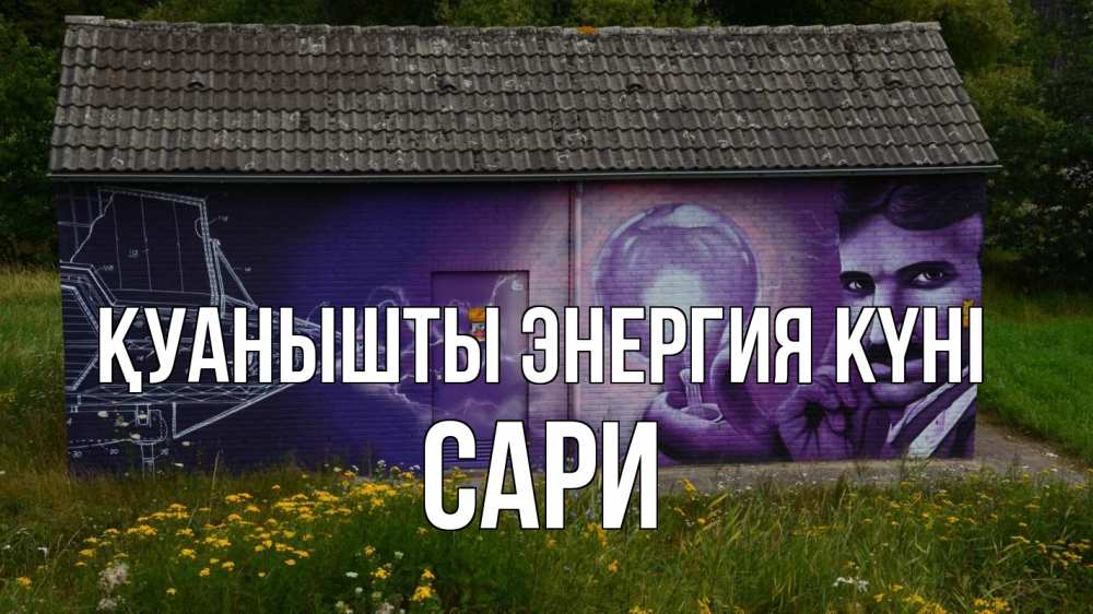 Күн сайын ашық хат с именем, САРИ Қуанышты энергия күні молнии, Тесла Онлайн тегін жүктеп алу тілектері бар керемет карта 