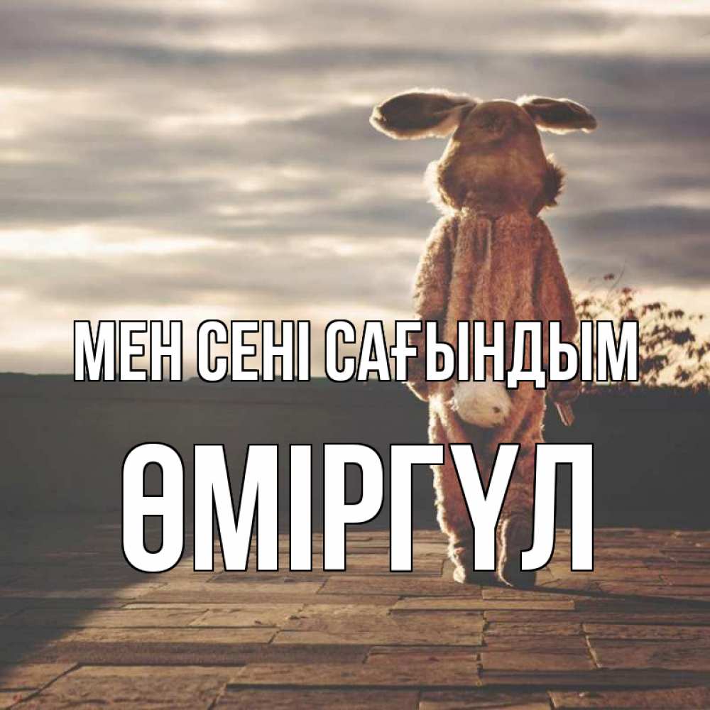 Күн сайын ашық хат с именем, ӨМІРГҮЛ Мен сені сағындым даже в костюме зайца Онлайн тегін жүктеп алу тілектері бар керемет карта 