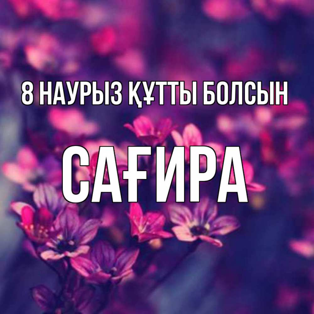 Күн сайын ашық хат с именем, САҒИРА 8 наурыз құтты болсын небольшие цветы 1 Онлайн тегін жүктеп алу тілектері бар керемет карта 