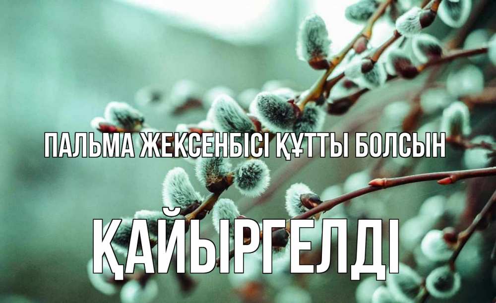 Күн сайын ашық хат с именем, Қайыргелді Пальма жексенбісі құтты болсын верба Онлайн тегін жүктеп алу тілектері бар керемет карта 