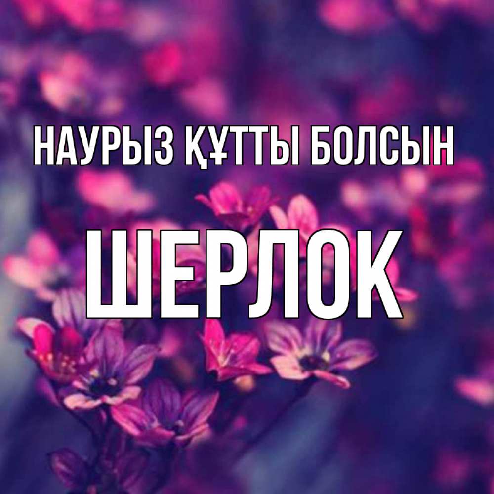 Күн сайын ашық хат с именем, Шерлок Наурыз құтты болсын небольшие цветы 1 Онлайн тегін жүктеп алу тілектері бар керемет карта 