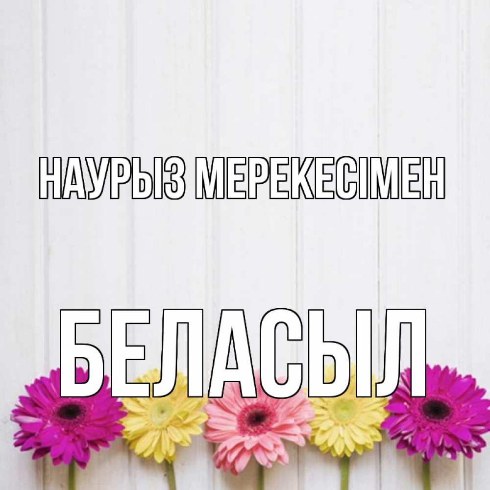 Күн сайын ашық хат с именем, Беласыл Наурыз мерекесімен женщинам 1 Онлайн тегін жүктеп алу тілектері бар керемет карта 