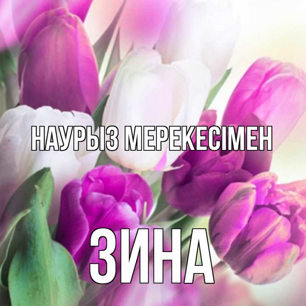 Күн сайын ашық хат с именем, Зина Наурыз мерекесімен весна 1 Онлайн тегін жүктеп алу тілектері бар керемет карта 
