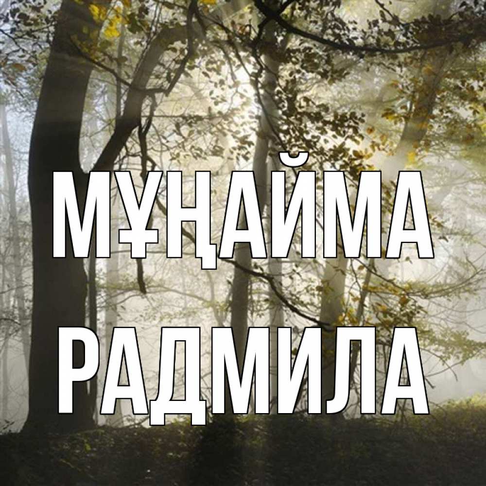Күн сайын ашық хат с именем, Радмила Мұңайма лес и свет Онлайн тегін жүктеп алу тілектері бар керемет карта 