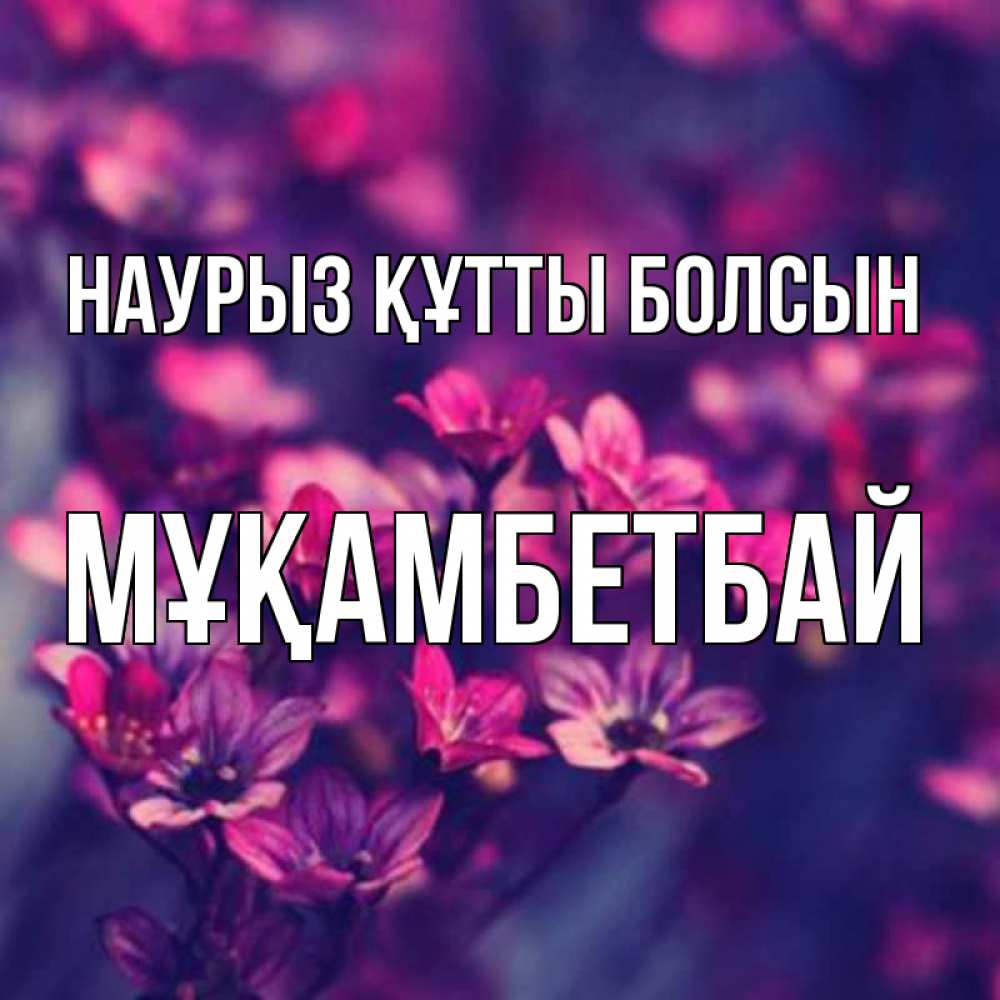 Күн сайын ашық хат с именем, Мұқамбетбай Наурыз құтты болсын небольшие цветы 1 Онлайн тегін жүктеп алу тілектері бар керемет карта 