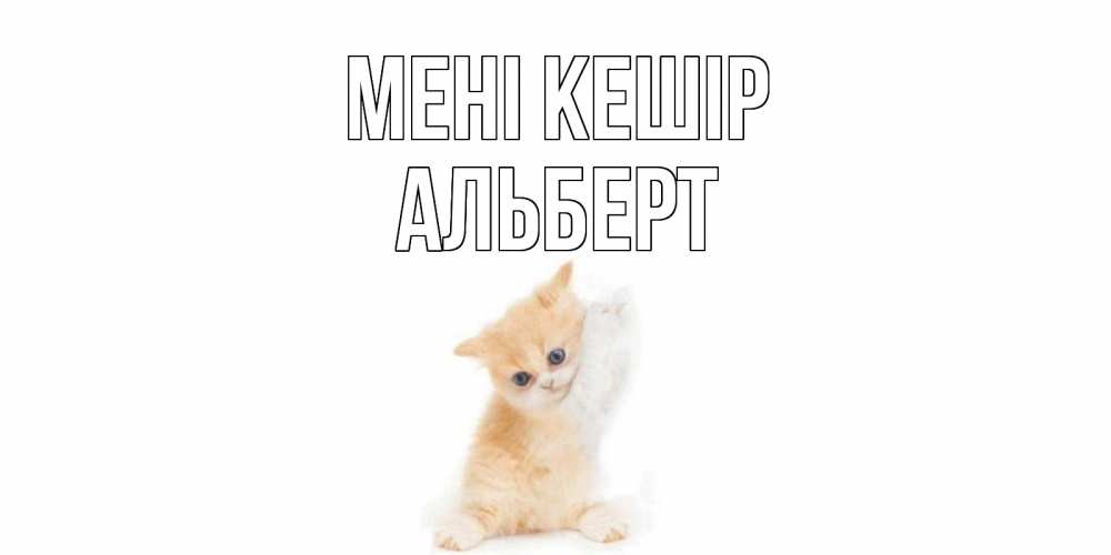 Күн сайын ашық хат с именем, Альберт Мені кешір кот Онлайн тегін жүктеп алу тілектері бар керемет карта 