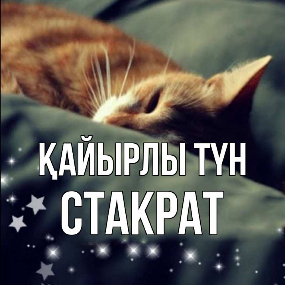 Күн сайын ашық хат с именем, Стакрат Қайырлы түн кроватка Онлайн тегін жүктеп алу тілектері бар керемет карта 