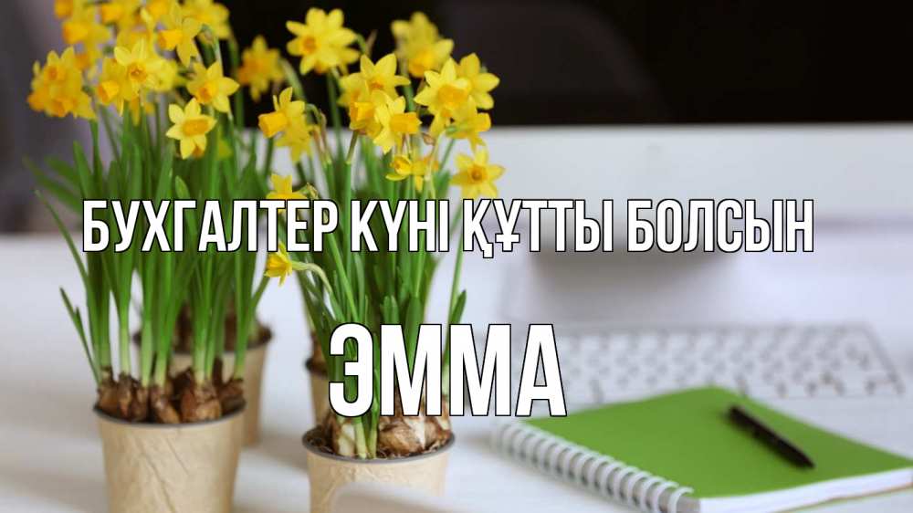 Күн сайын ашық хат с именем, Эмма бухгалтер күні құтты болсын с днем бухгалтера Онлайн тегін жүктеп алу тілектері бар керемет карта 