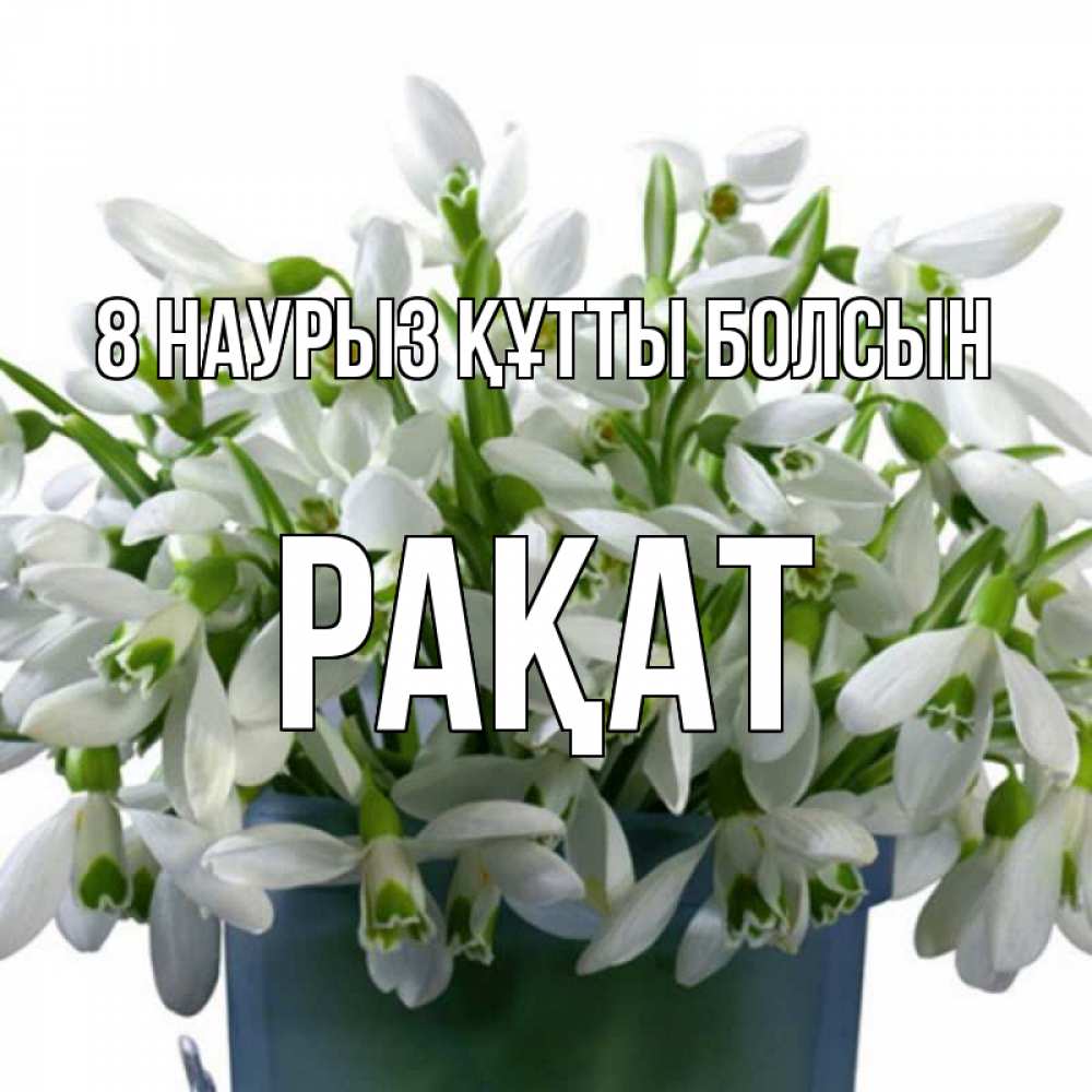 Күн сайын ашық хат с именем, РАҚАТ 8 наурыз құтты болсын цветы к международному женскому дню Онлайн тегін жүктеп алу тілектері бар керемет карта 