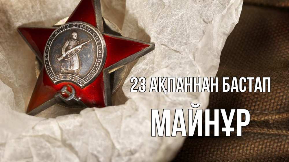 Картинка 23 ақпаннан бастап, МАЙНҰР