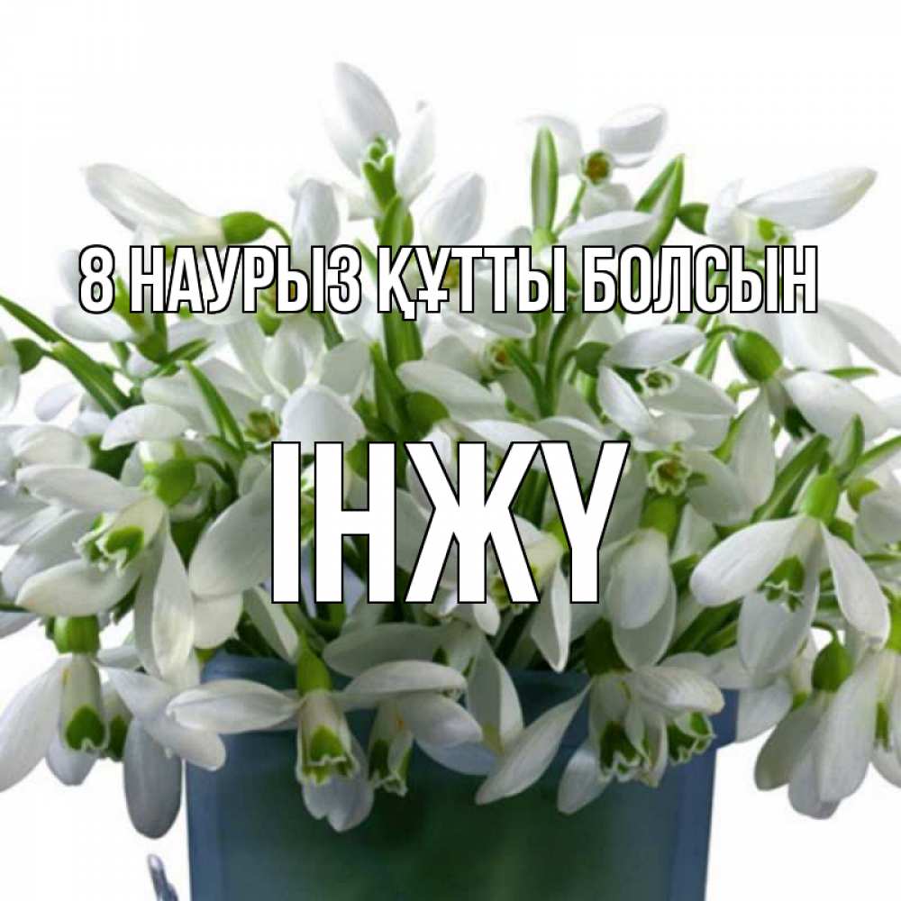 Күн сайын ашық хат с именем, ІНЖҮ 8 наурыз құтты болсын цветы к международному женскому дню Онлайн тегін жүктеп алу тілектері бар керемет карта 