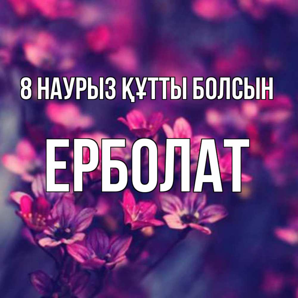 Күн сайын ашық хат с именем, Ерболат 8 наурыз құтты болсын небольшие цветы 1 Онлайн тегін жүктеп алу тілектері бар керемет карта 