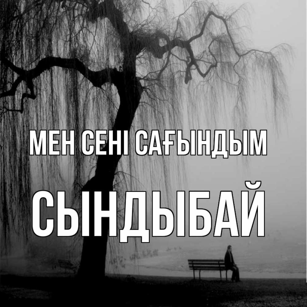 Күн сайын ашық хат с именем, СЫНДЫБАЙ Мен сені сағындым лавочка под деревом я жду тебя Онлайн тегін жүктеп алу тілектері бар керемет карта 