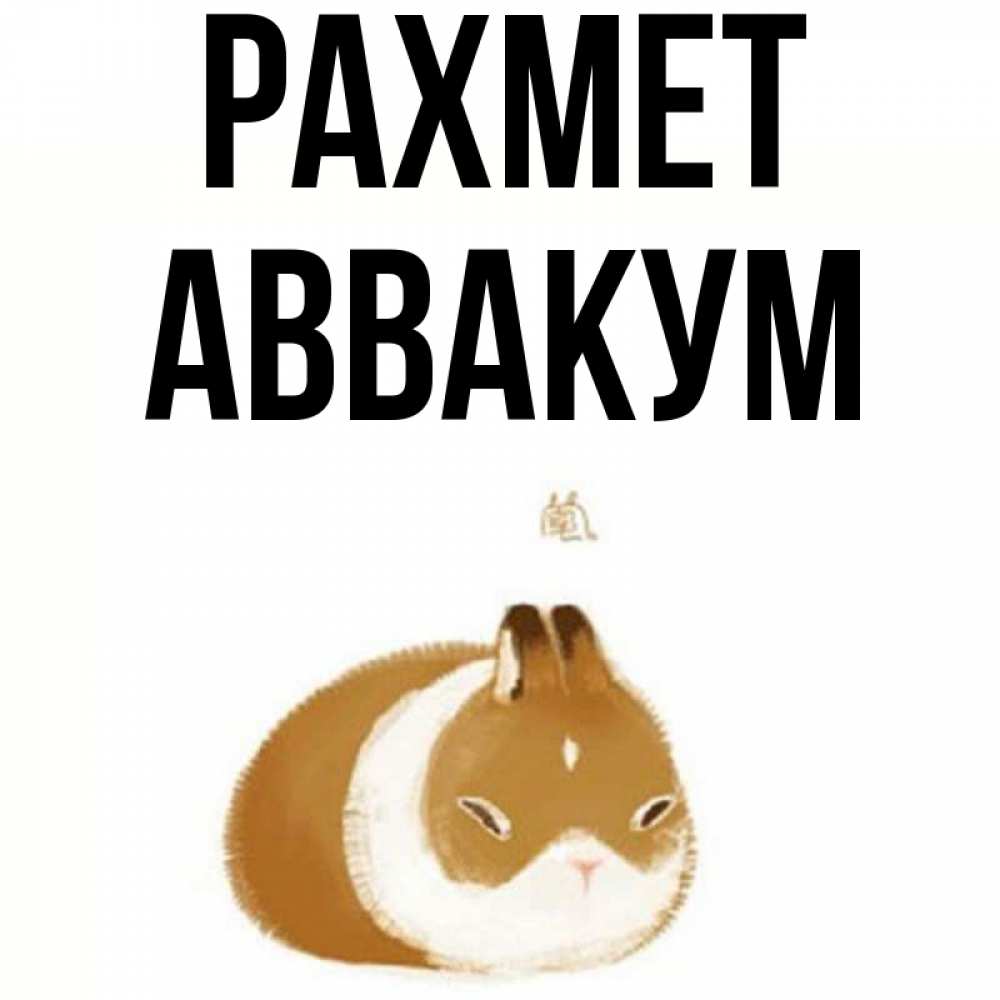 Күн сайын ашық хат с именем, Аввакум рахмет коричнево белый домашний питомец Онлайн тегін жүктеп алу тілектері бар керемет карта 