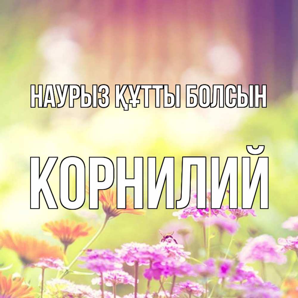 Күн сайын ашық хат с именем, Корнилий Наурыз құтты болсын цветы весна Онлайн тегін жүктеп алу тілектері бар керемет карта 