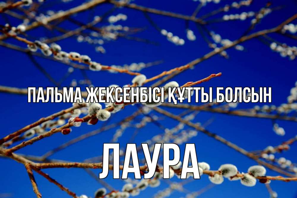 Күн сайын ашық хат с именем, Лаура Пальма жексенбісі құтты болсын верба Онлайн тегін жүктеп алу тілектері бар керемет карта 