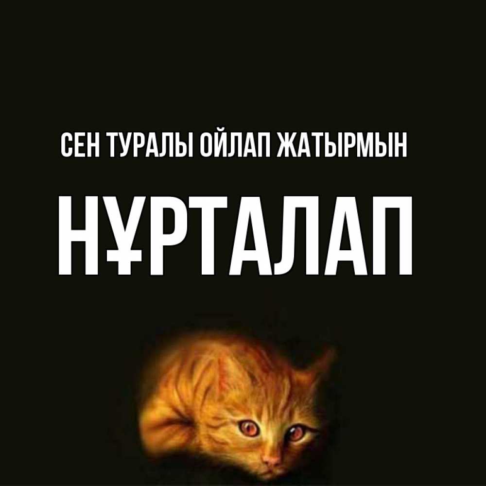 Күн сайын ашық хат с именем, НҰРТАЛАП Сен туралы ойлап жатырмын рыжий Онлайн тегін жүктеп алу тілектері бар керемет карта 