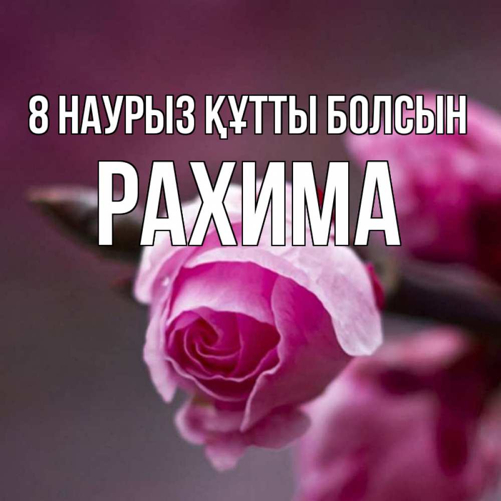 Күн сайын ашық хат с именем, РАХИМА 8 наурыз құтты болсын весна Онлайн тегін жүктеп алу тілектері бар керемет карта 