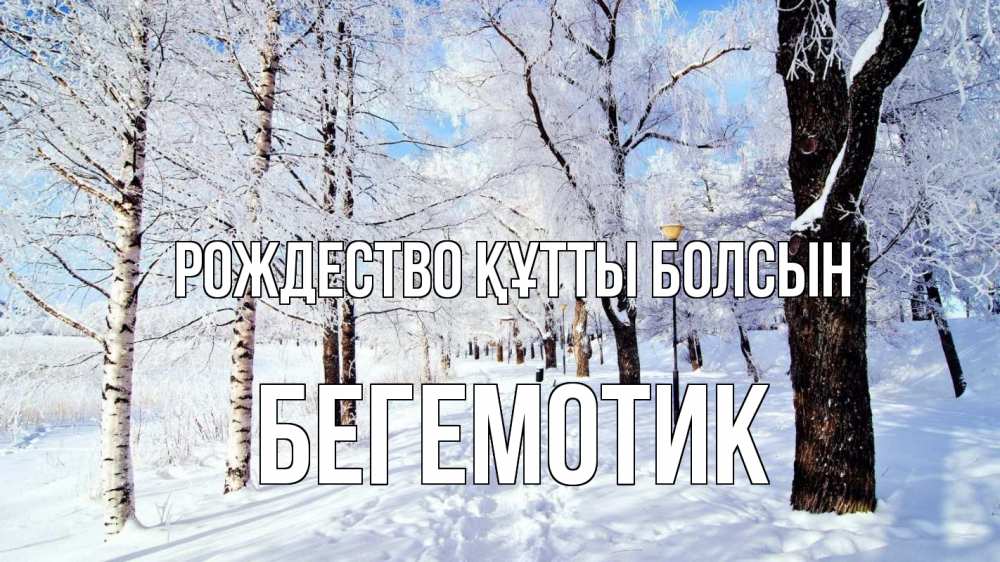 Күн сайын ашық хат с именем, Бегемотик Рождество құтты болсын зимний лес Онлайн тегін жүктеп алу тілектері бар керемет карта 