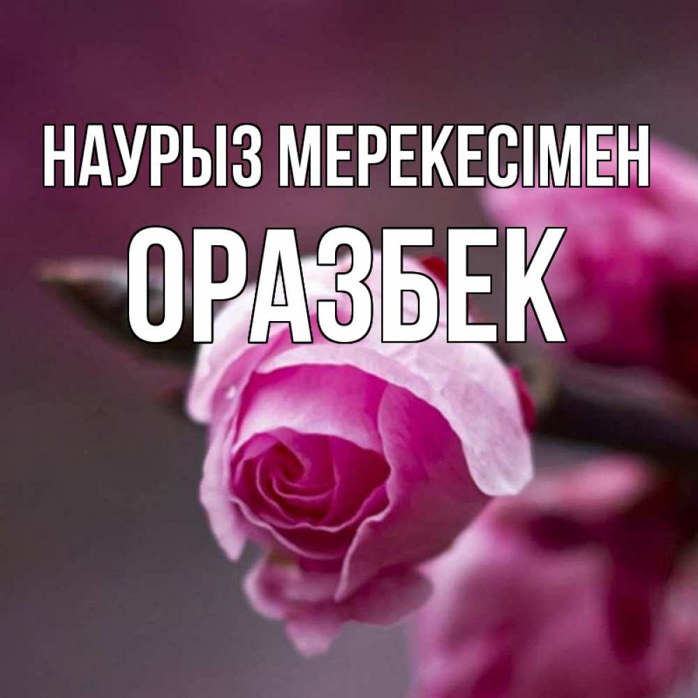 Күн сайын ашық хат с именем, ОРАЗБЕК Наурыз мерекесімен весна Онлайн тегін жүктеп алу тілектері бар керемет карта 
