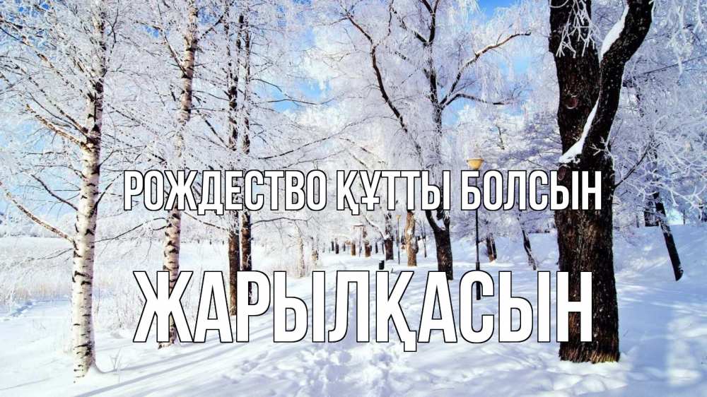Күн сайын ашық хат с именем, Жарылқасын Рождество құтты болсын зимний лес Онлайн тегін жүктеп алу тілектері бар керемет карта 