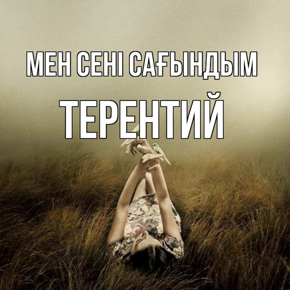 Күн сайын ашық хат с именем, Терентий Мен сені сағындым девушка с голубями Онлайн тегін жүктеп алу тілектері бар керемет карта 