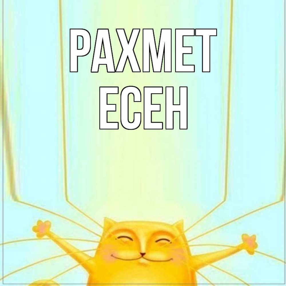 Күн сайын ашық хат с именем, Есен рахмет кот с усами благодарит Онлайн тегін жүктеп алу тілектері бар керемет карта 