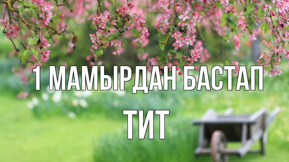 Күн сайын ашық хат с именем, Тит 1 мамырдан бастап С 1 мая Онлайн тегін жүктеп алу тілектері бар керемет карта 
