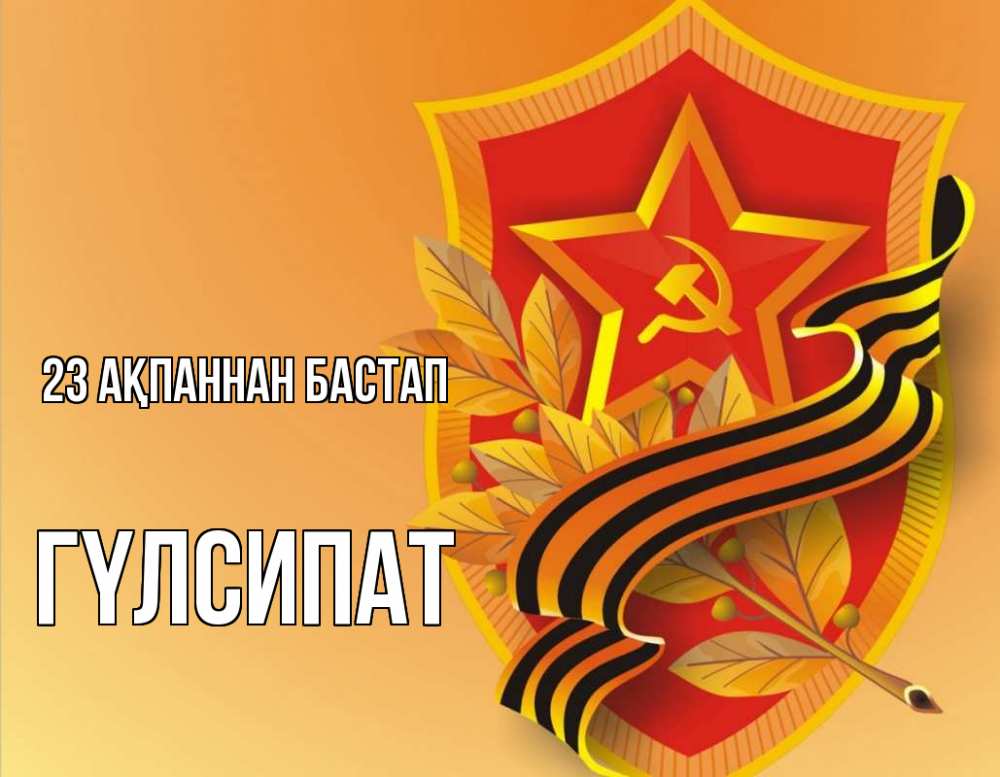 Картинка 23 ақпаннан бастап, ГҮЛСИПАТ