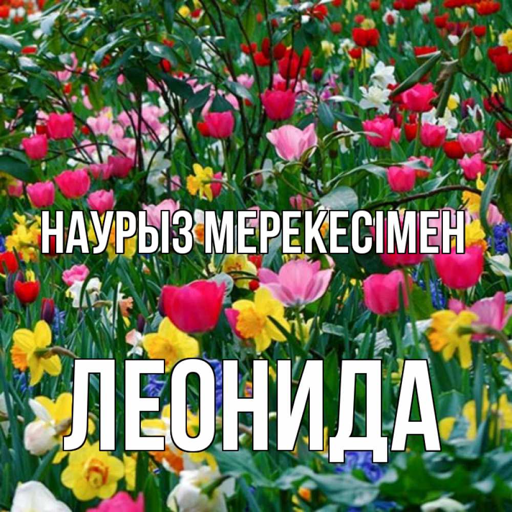 Күн сайын ашық хат с именем, Леонида Наурыз мерекесімен с наурызом праздником весны поздравления для женщины Онлайн тегін жүктеп алу тілектері бар керемет карта 