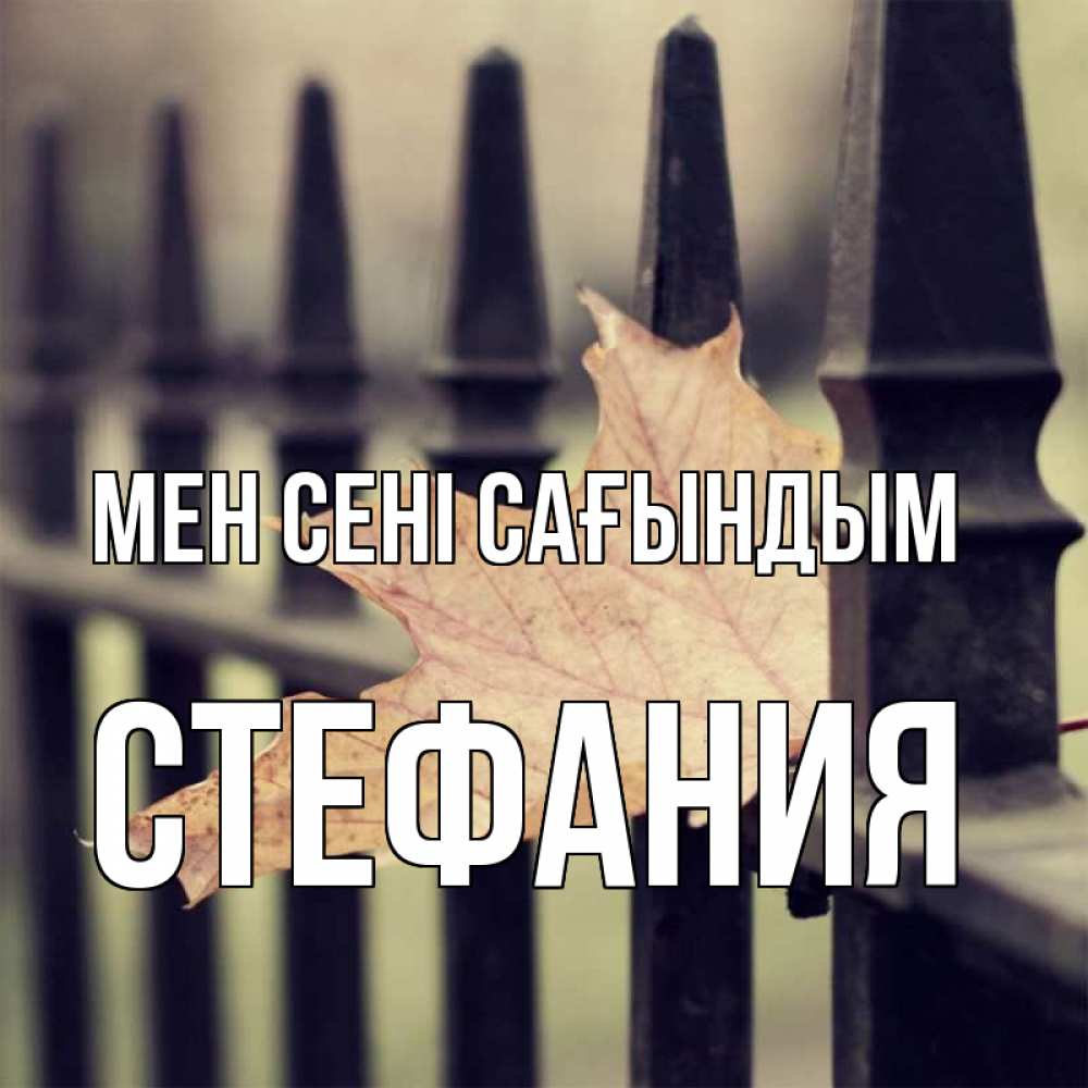 Күн сайын ашық хат с именем, Стефания Мен сені сағындым очень скучно Онлайн тегін жүктеп алу тілектері бар керемет карта 