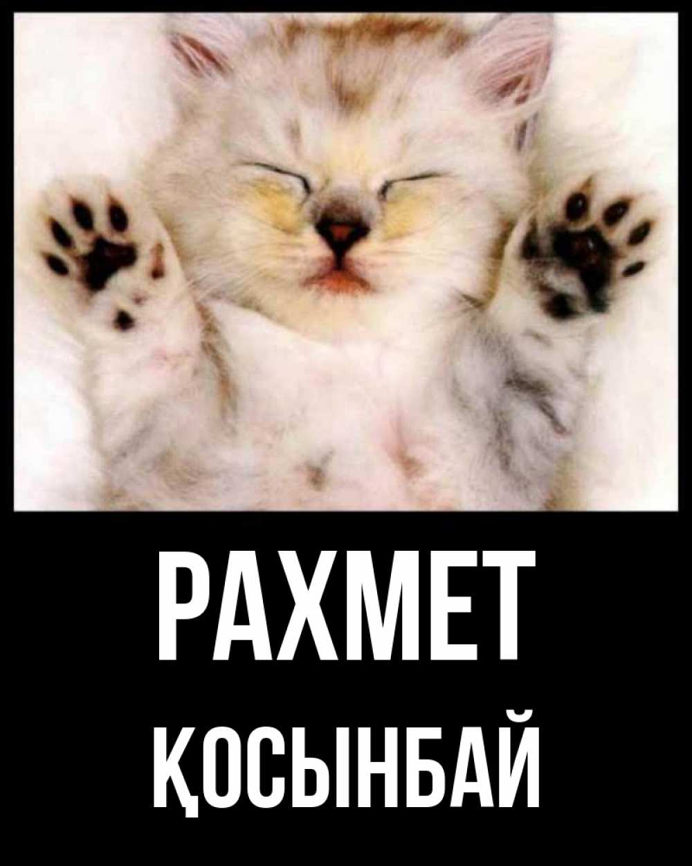 Күн сайын ашық хат с именем, ҚОСЫНБАЙ рахмет маленький котенок Онлайн тегін жүктеп алу тілектері бар керемет карта 