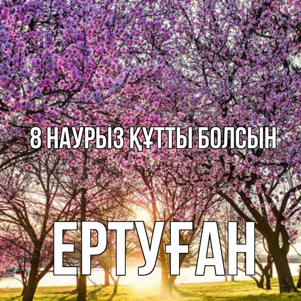 Күн сайын ашық хат с именем, Ертуған 8 наурыз құтты болсын международный женский день Онлайн тегін жүктеп алу тілектері бар керемет карта 