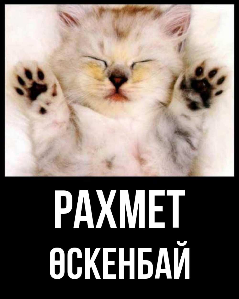Күн сайын ашық хат с именем, ӨСКЕНБАЙ рахмет маленький котенок Онлайн тегін жүктеп алу тілектері бар керемет карта 