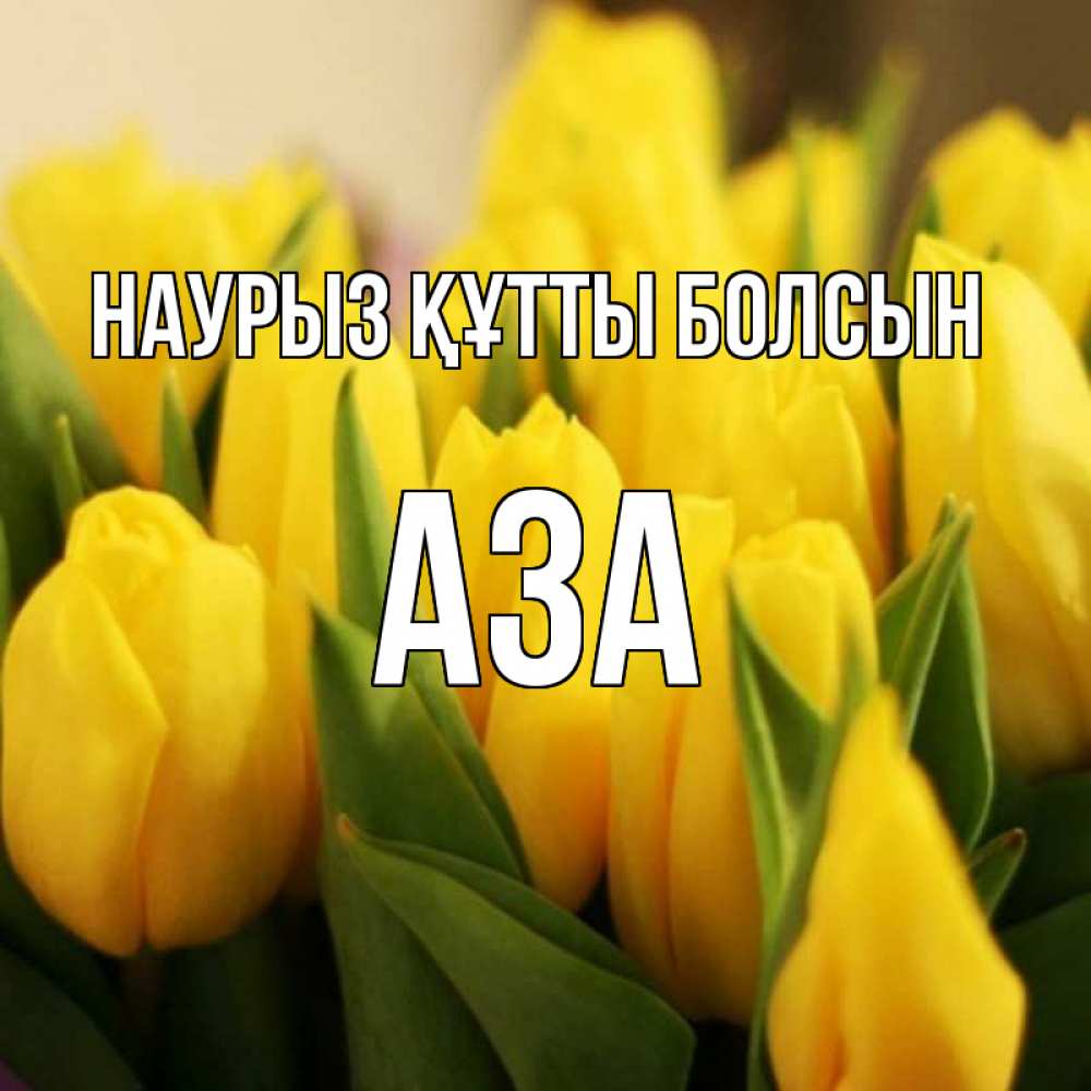 Күн сайын ашық хат с именем, АЗА Наурыз құтты болсын цветы Онлайн тегін жүктеп алу тілектері бар керемет карта 