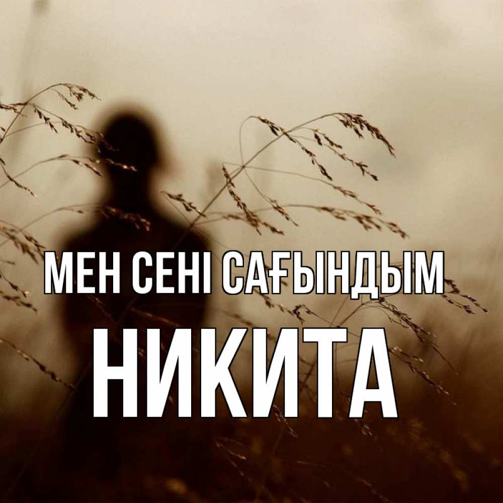 Күн сайын ашық хат с именем, Никита Мен сені сағындым силуэт девушки Онлайн тегін жүктеп алу тілектері бар керемет карта 