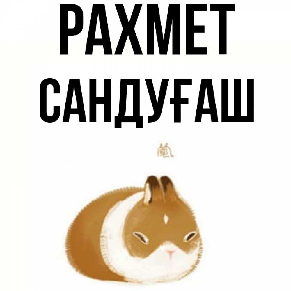 Күн сайын ашық хат с именем, САНДУҒАШ рахмет коричнево белый домашний питомец Онлайн тегін жүктеп алу тілектері бар керемет карта 