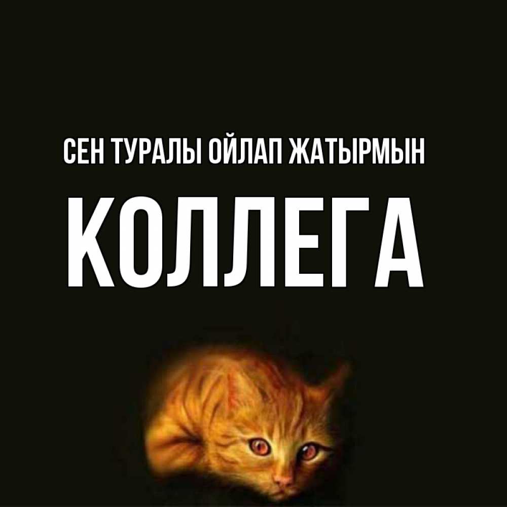 Күн сайын ашық хат с именем, Коллега Сен туралы ойлап жатырмын рыжий Онлайн тегін жүктеп алу тілектері бар керемет карта 