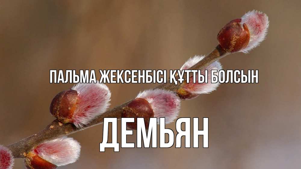 Күн сайын ашық хат с именем, Демьян Пальма жексенбісі құтты болсын верба Онлайн тегін жүктеп алу тілектері бар керемет карта 