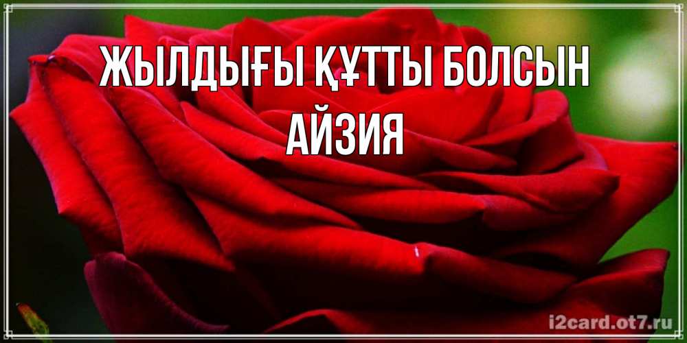Күн сайын ашық хат с именем, АЙЗИЯ Жылдығы құтты болсын розочка очень красивая Онлайн тегін жүктеп алу тілектері бар керемет карта 